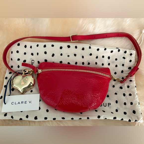 Clare V. Handbags - ❤️Clare V. BUNDLE!❤️ PetiteFanny ❤️Grande Mylar Heart Bag Fob